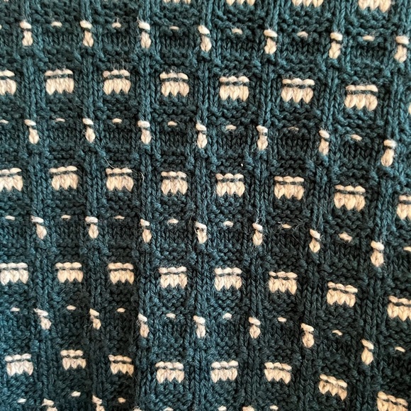 Vintage Woolrich Classic Cotton Sweater, Crewneck, Bird's-Eye Made in USA Size L - Picture 4 of 6